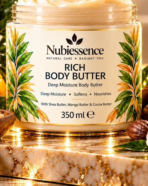 Rich Body Butter label close-up